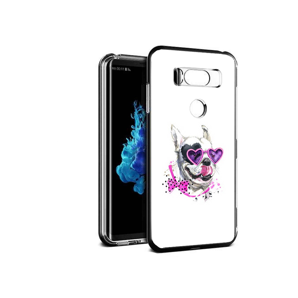 

Чехол MyPads Tocco для LG V30S акварельный пёс, Прозрачный, Tocco