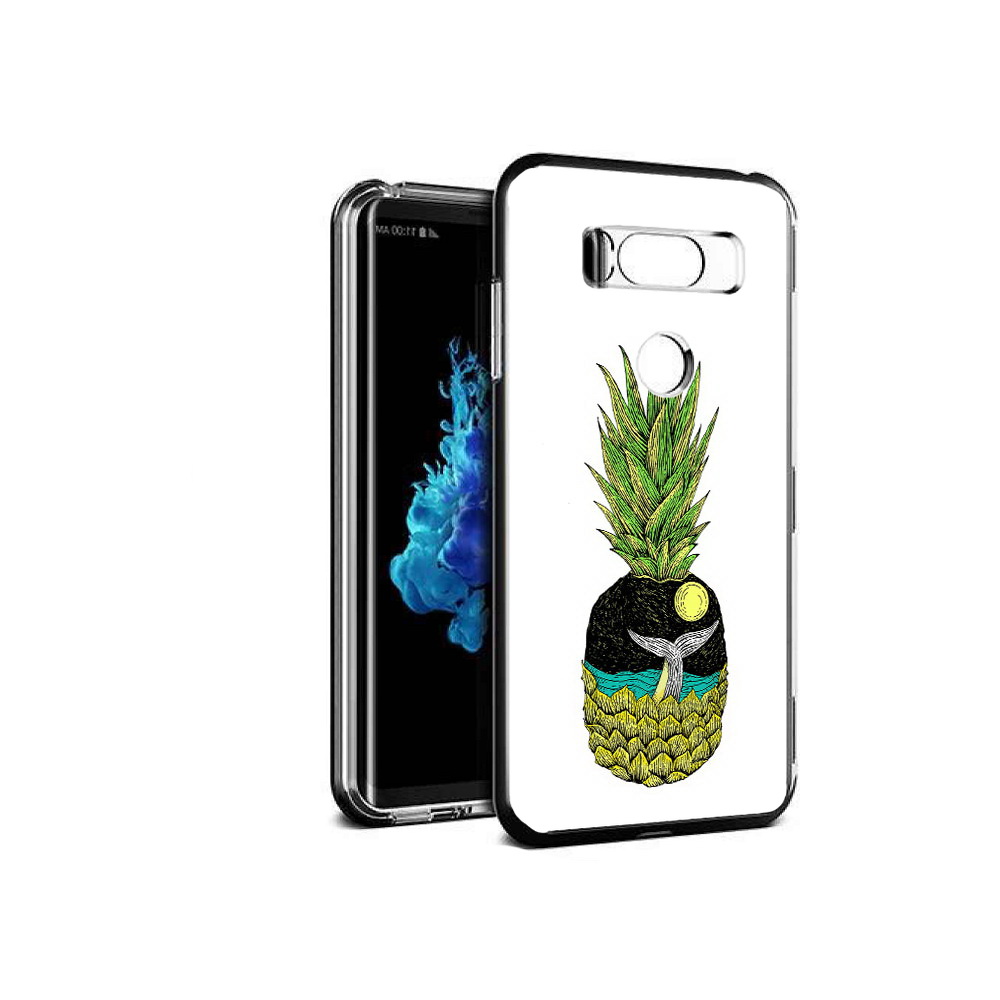 

Чехол MyPads Tocco для LG V30S ананас с китом, Прозрачный, Tocco