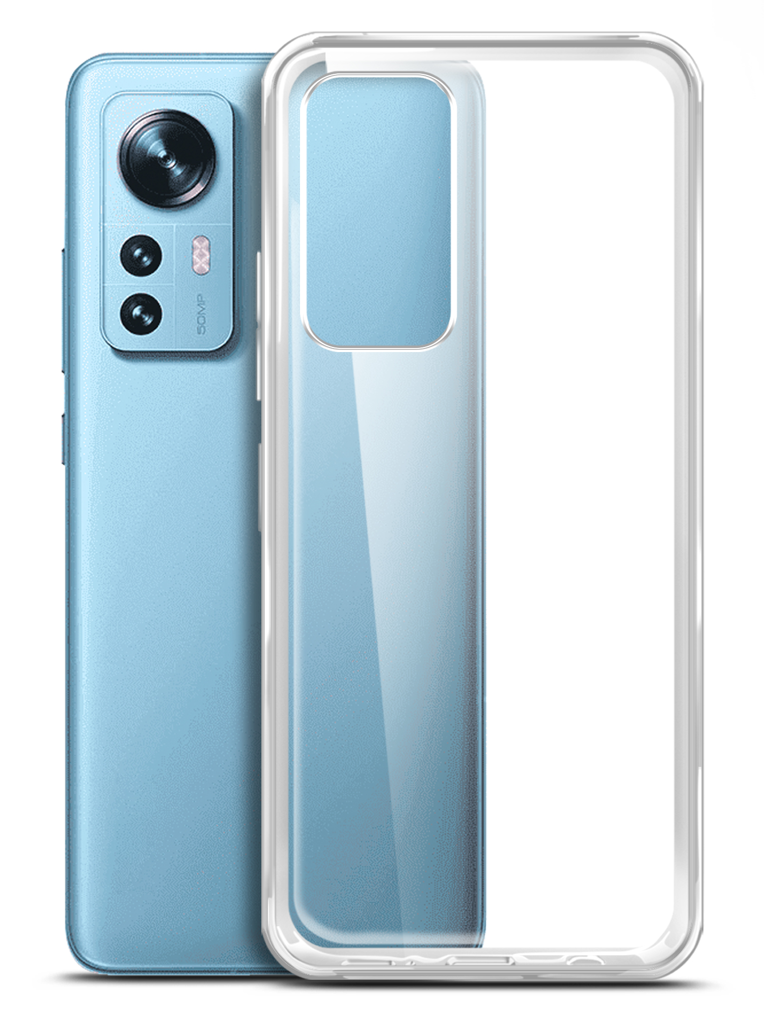 

Чехол Brozo на Xiaomi 12 Lite, силиконовый прозрачный, Xiaomi 12 Lite