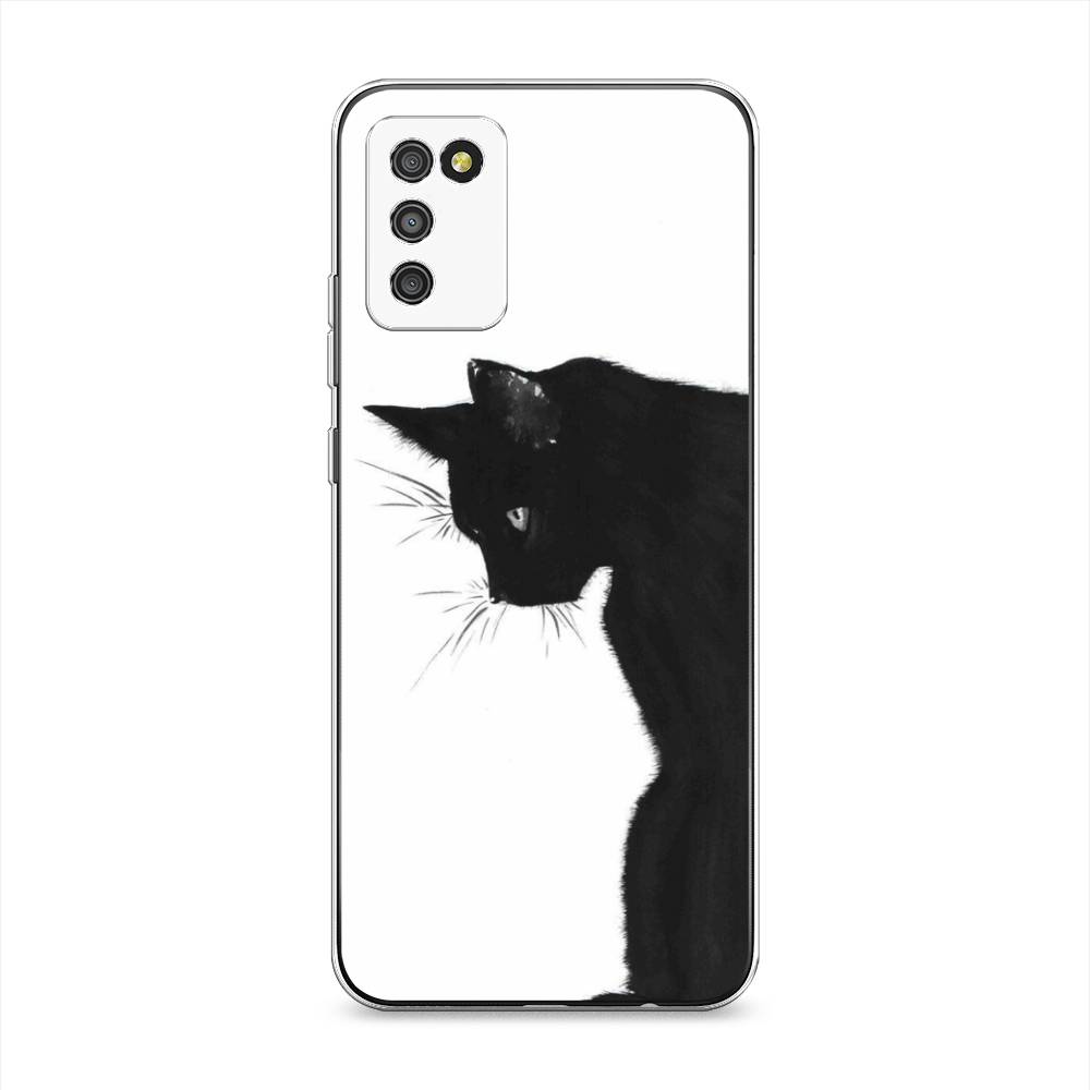 

Чехол Awog на Samsung Galaxy A02s / Самсунг A02s "Black cat", Черный;белый, 2102350-1