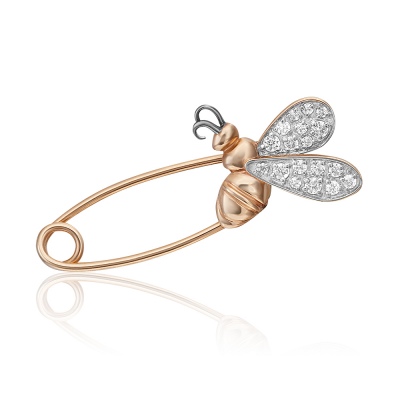 

Брошь из красного золота с фианитом PLATINA jewelry 04-0222-00-401-1110-23, 04-0222-00-401-1110-23
