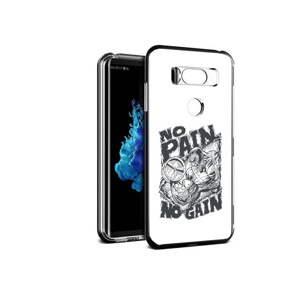 

Чехол MyPads Tocco для LG V30S бодибилдинг тяжелая работа, Прозрачный, Tocco