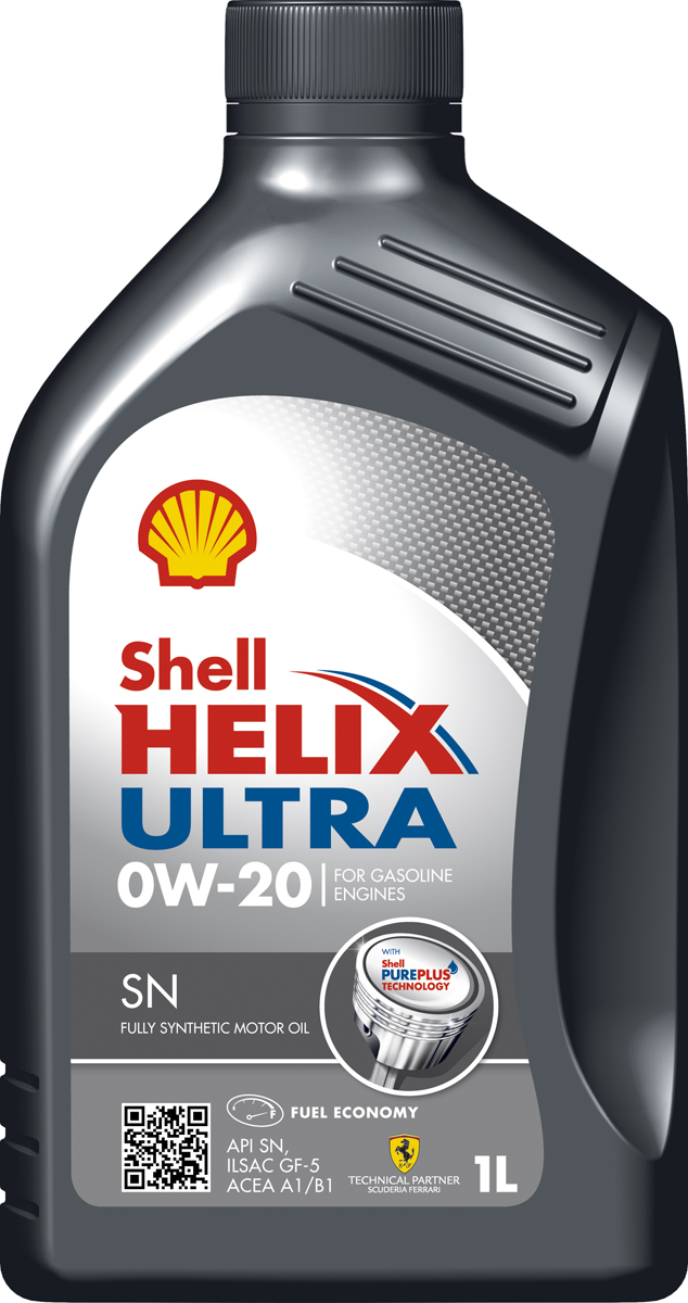 фото Моторное масло shell helix ultra sn 0w-20 синтетическое 550040603 1 л