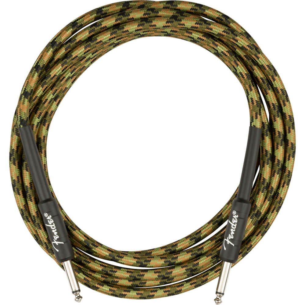 фото Кабель 1xjack - 1xjack fender professional series straight/straight 18.6 woodland camo 5m