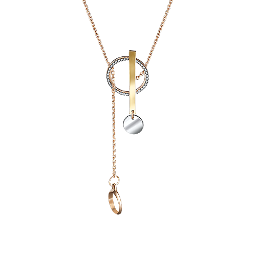 

Колье-галстук из комбинированного золота 50 см PLATINA jewelry 07-0193-00-000-1140-04, 07-0193-00-000-1140-04