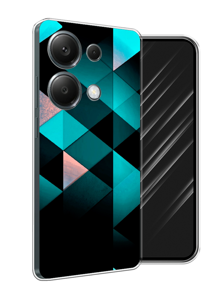 

Чехол Awog на Poco M6 Pro 4G "Геометрия 16", Бирюзовый;черный, 321750-1