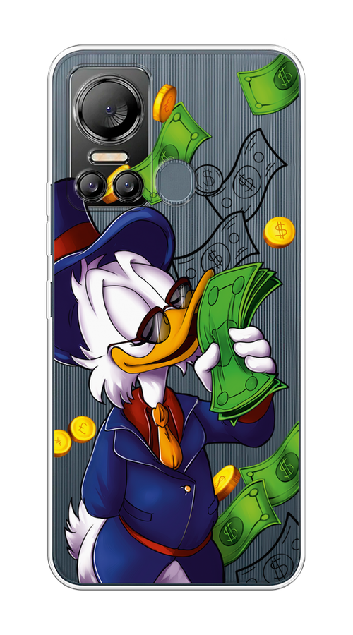 

Чехол на Itel Vision 5 "Scrooge McDuck with Money", Синий;зеленый;белый, 3201050-6