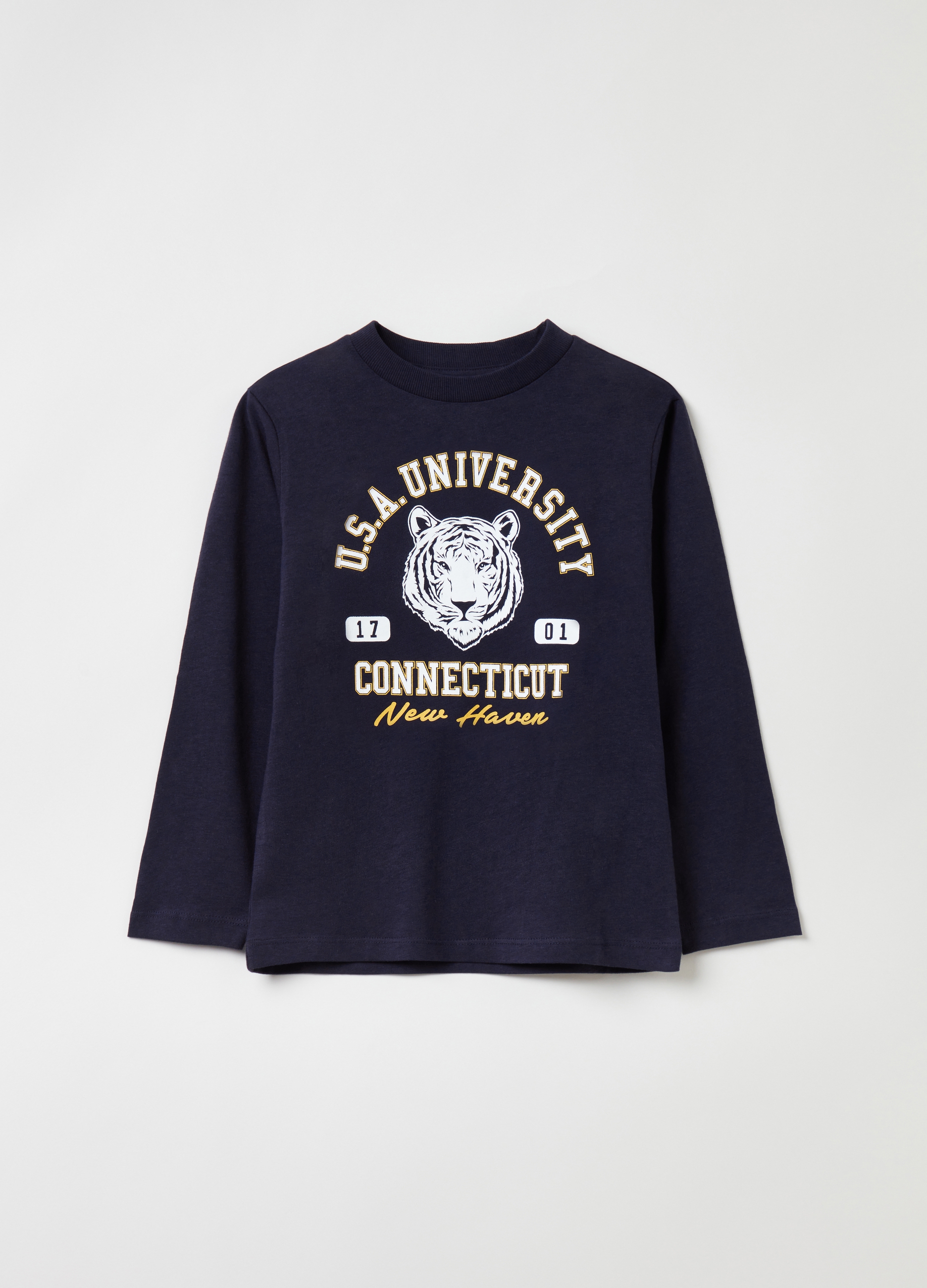 

Футболка OVS для мальчиков, синяя, 9-10 лет, 1833980, Синий, 1833980