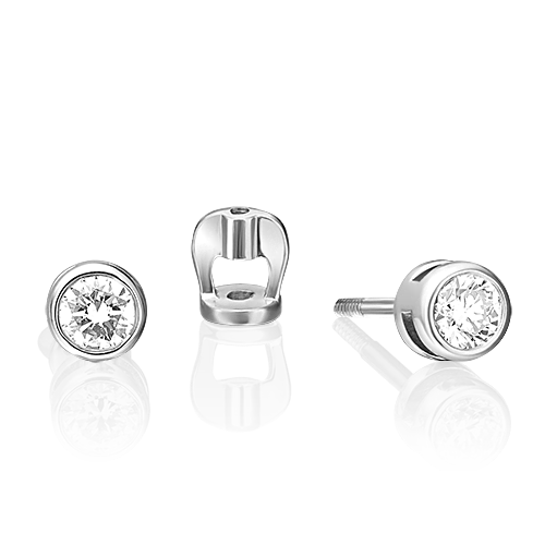 

Серьги пусеты из золота PLATINA jewelry 02-0256, фианит, 02-0256