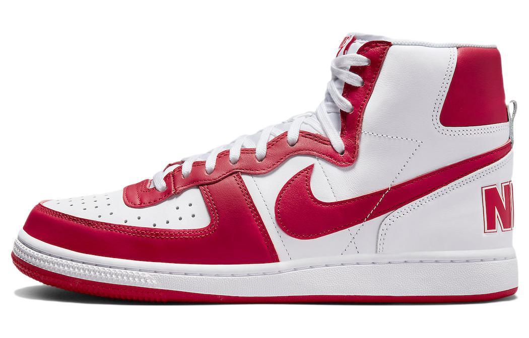 

Кеды унисекс Nike Terminator High University Red and White белые 39 EU, Белый, Terminator High University Red and White