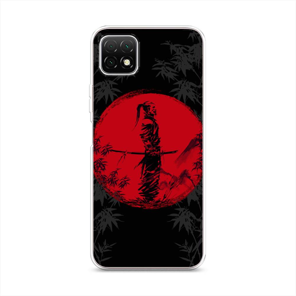 

Чехол на Wiko T3 "Самурай на красном фоне", Черный;красный;серый, 3400150-4