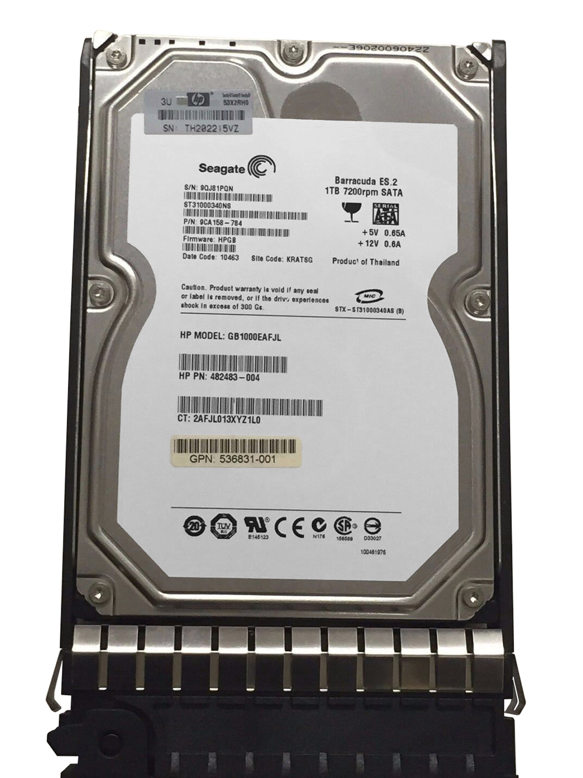 

Жесткий диск HP 482483-004 1Tb SATAII 3,5" HDD, 482483-004