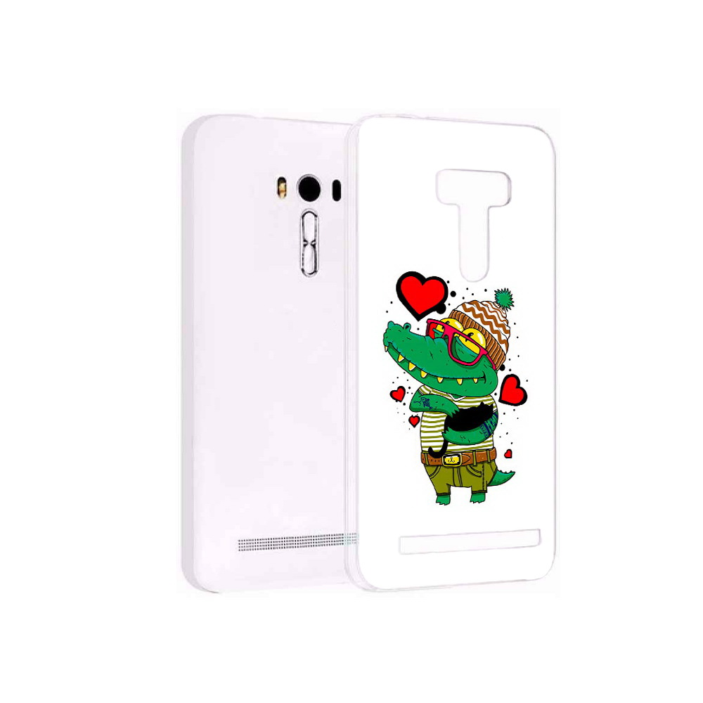 Чехол MyPads Tocco для Asus ZenFone Selfie (ZD551KL) Влюбленный крокодил