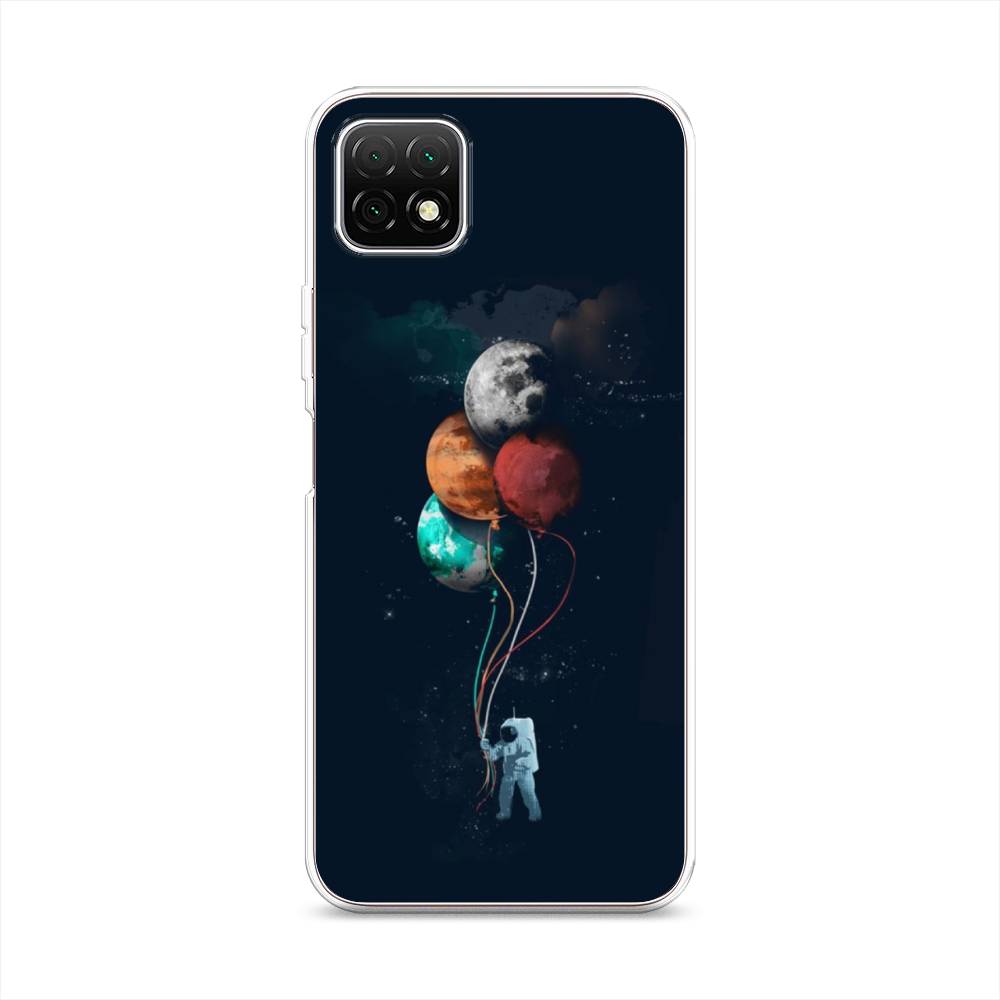 

Чехол на Wiko T3 "Космонавт с шариками", Разноцветный, 3400150-4