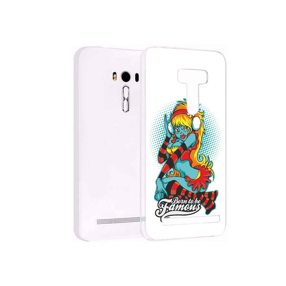 Чехол MyPads Tocco для Asus ZenFone Selfie (ZD551KL) нарисованная девушка в наушниках