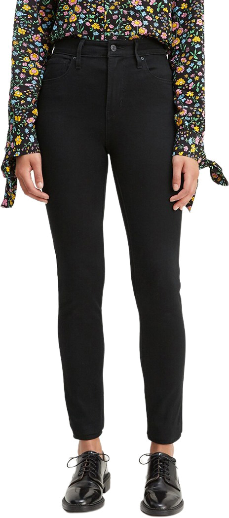 

Джинсы женские Levi's 721 high rise skinny jeans черные 30/30, Черный, 721 high rise skinny jeans