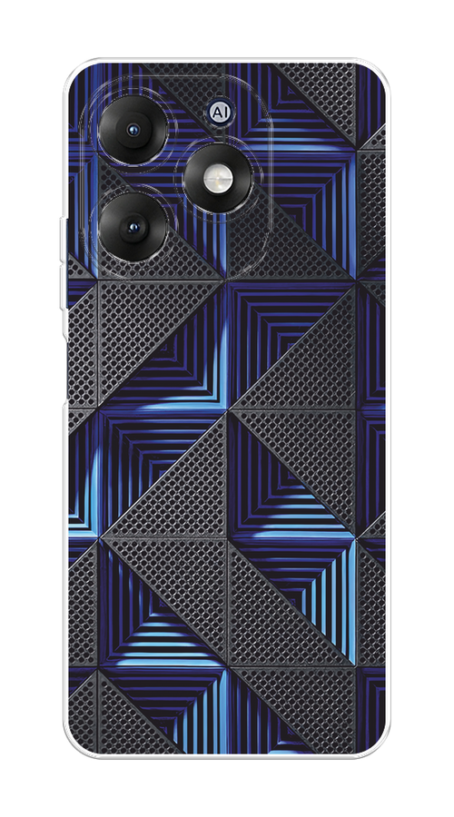 

Чехол на Itel A70 "IBM", Серый;синий, 3201750-1