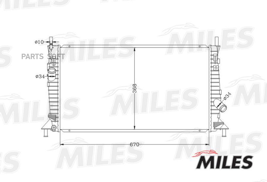 

Радиатор (Паяный) Ford Focus Ii 1.4-2.0/2.0td (Nissens 62017a) Acrb014 Miles арт. ACRB014