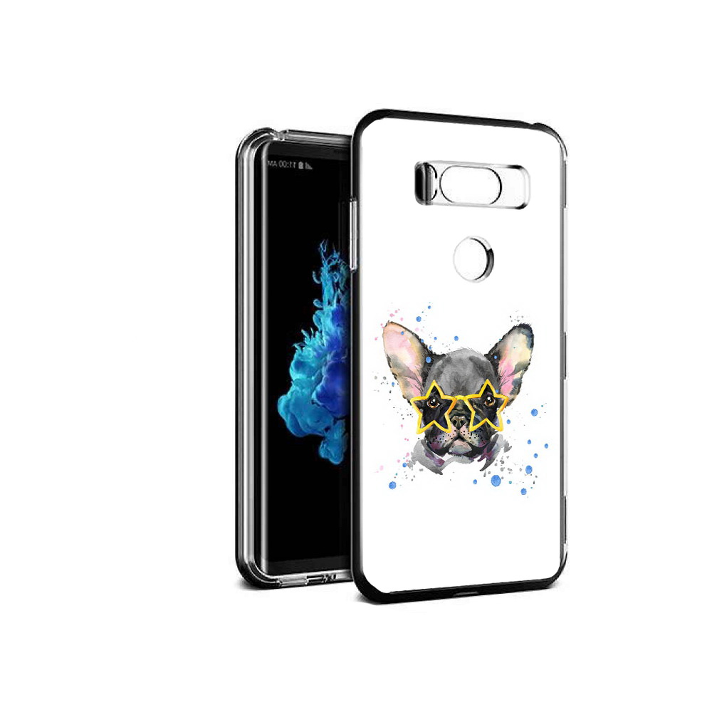 

Чехол MyPads Tocco для LG V30S буля в очках, Прозрачный, Tocco
