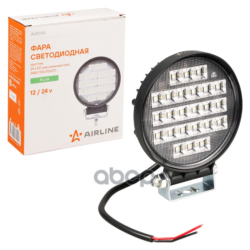 

Фара Светодиодная Круглая, 24 Led