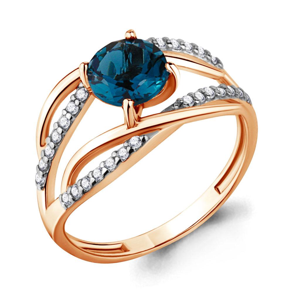 

Кольцо из серебра р. 17 AQUAMARINE 6520608А_925_з, 6520608А_925_з