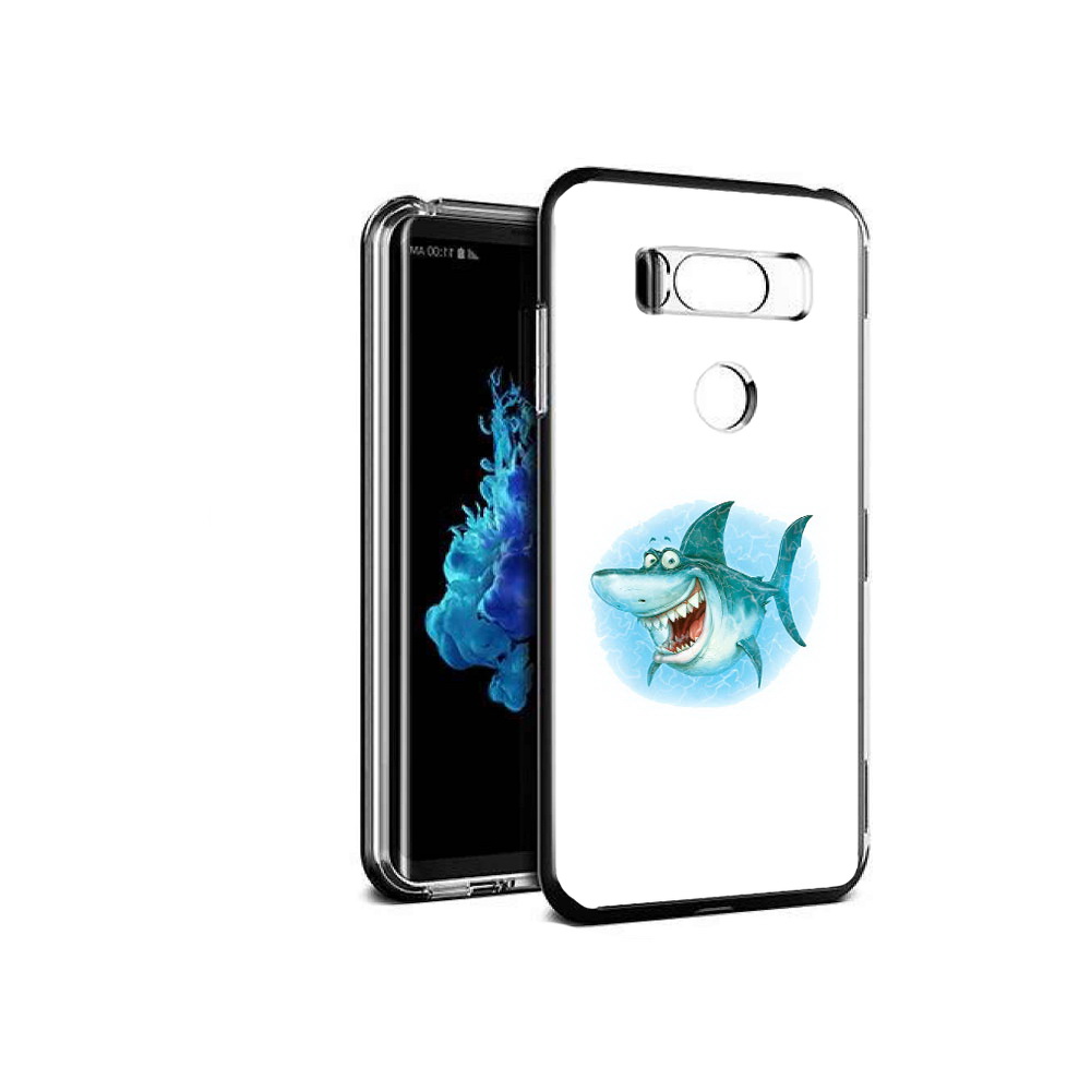 

Чехол MyPads Tocco для LG V30S веселая акула, Прозрачный, Tocco