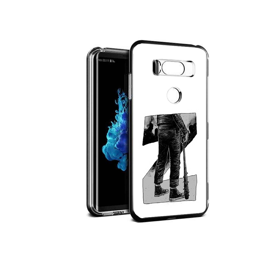 

Чехол MyPads Tocco для LG V30S воин черно белый, Tocco
