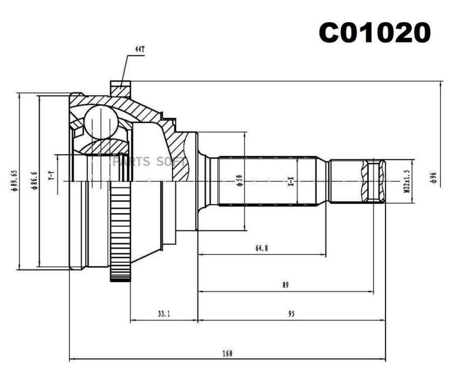 

Шрус Внешний Передний Sangsin brake арт. C01020