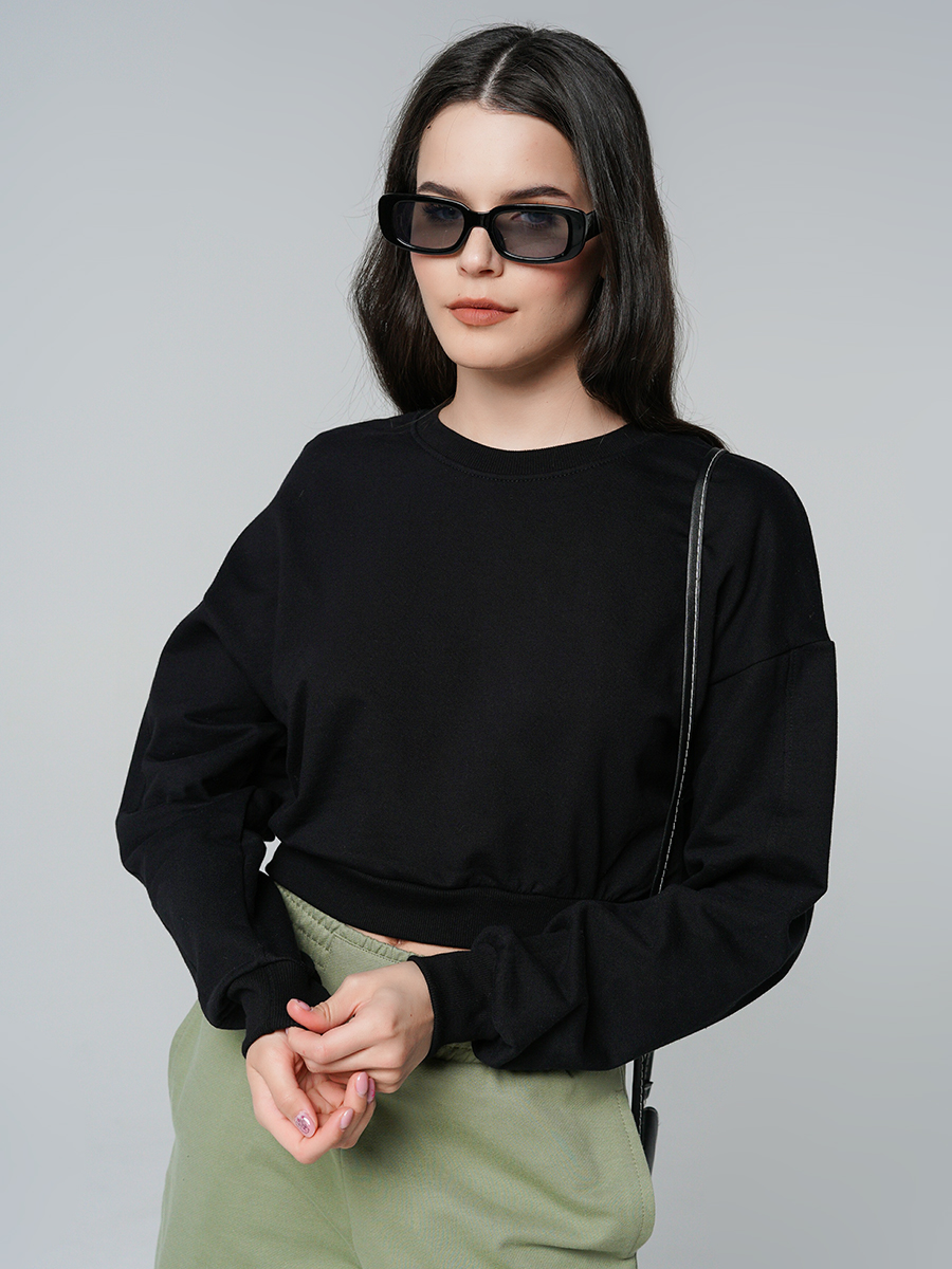 

Свитшот женский ТВОЕ 89759 черный XL, 89759