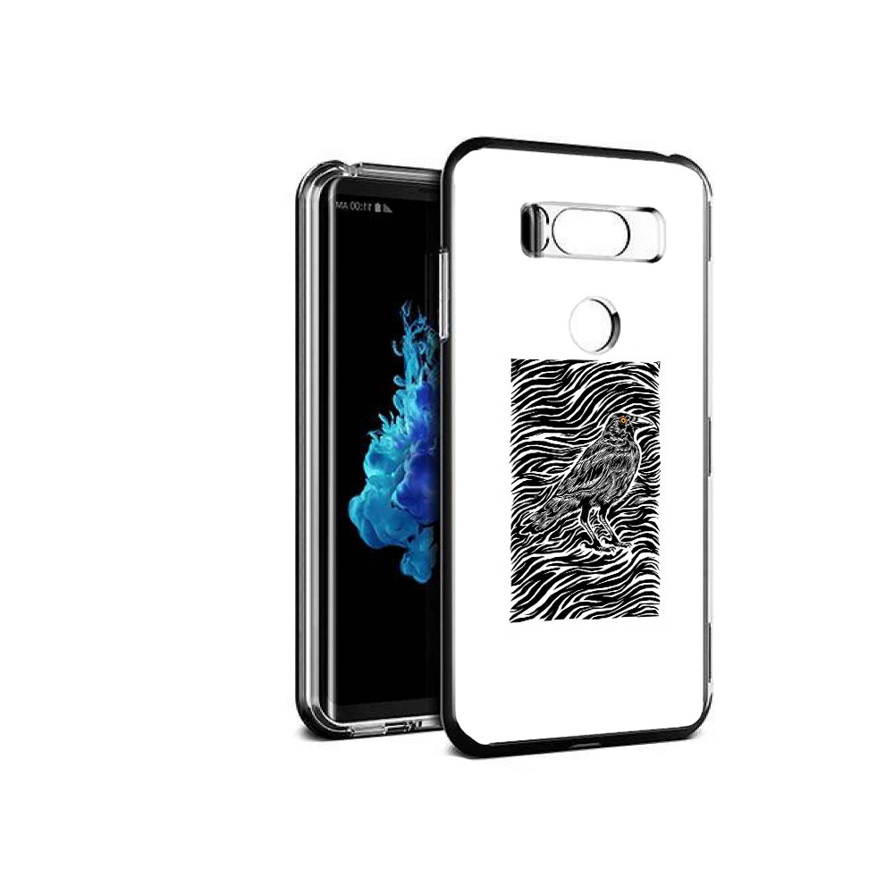 

Чехол MyPads Tocco для LG V30S ворон в абстракции, Прозрачный, Tocco