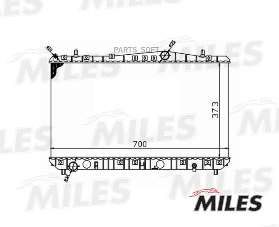 

Радиатор (Механическая Сборка) Chevrolet Lacetti 1.4-1.8 M/T 04-) (Nissens 61633) Acrm005