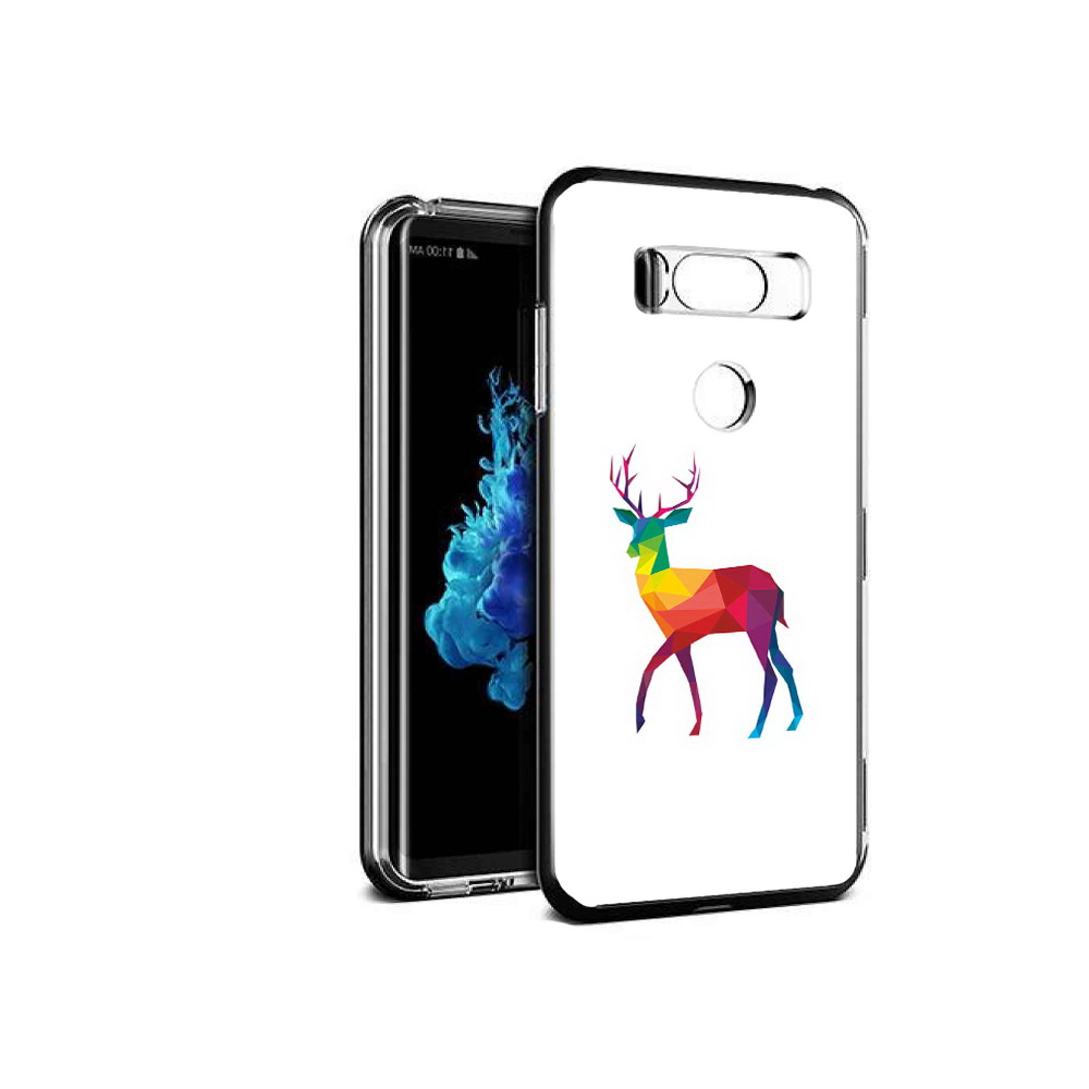 

Чехол MyPads Tocco для LG V30S геометрический олень, Прозрачный, Tocco