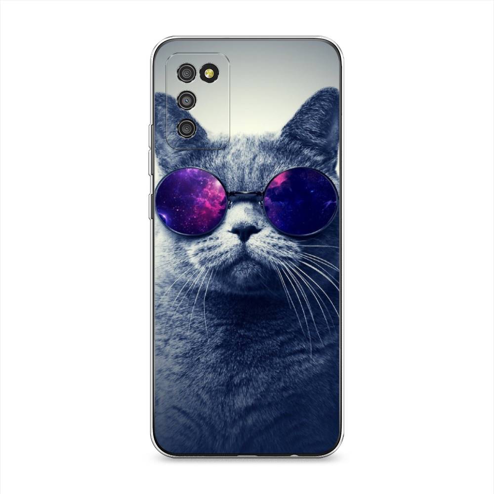 

Чехол Awog на Samsung Galaxy A02s / Самсунг A02s "Космический кот", Красный, 2102350-1
