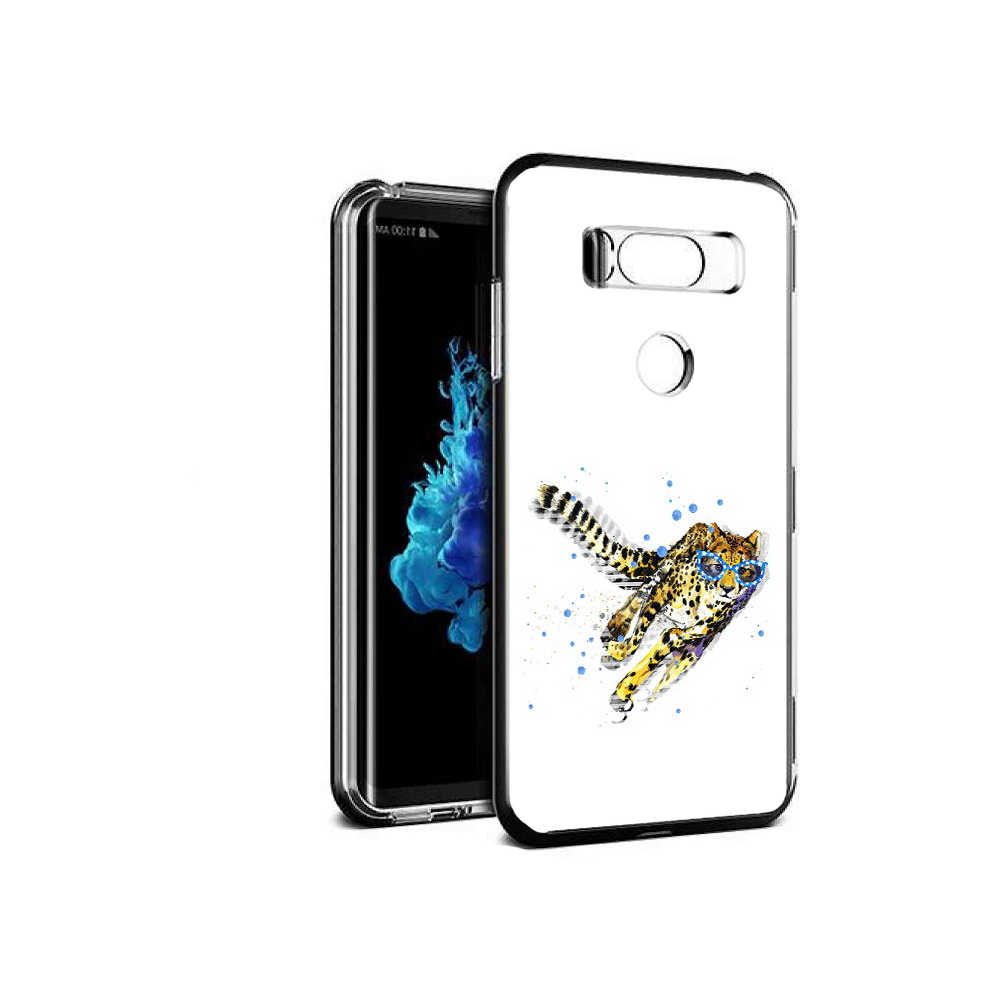

Чехол MyPads Tocco для LG V30S гепард в очках, Прозрачный, Tocco