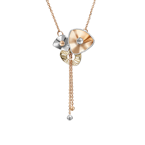 

Колье-галстук из комбинированного золота 45 см PLATINA jewelry 07-0199-00-000-1140-48, 07-0199-00-000-1140-48