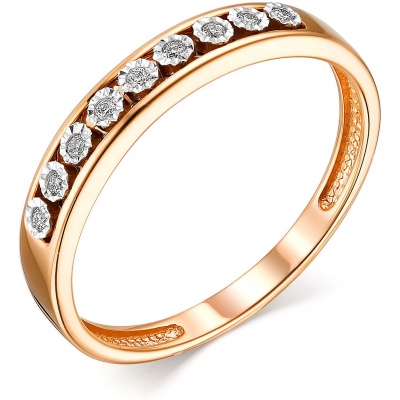

Кольцо с 9 бриллиантами из красного золота р. 16 Алкор 13747-100, 13747-100