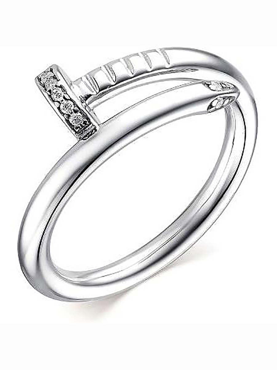 

Кольцо Гвоздик с 17 фианитами из серебра р. 19 Алкор серебро 01-1906_00КЦ-00, 01-1906_00КЦ-00