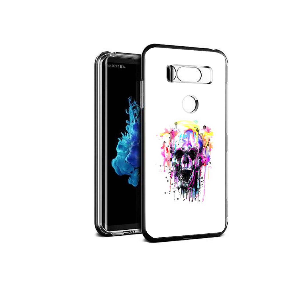 

Чехол MyPads Tocco для LG V30S граффити череп, Прозрачный, Tocco