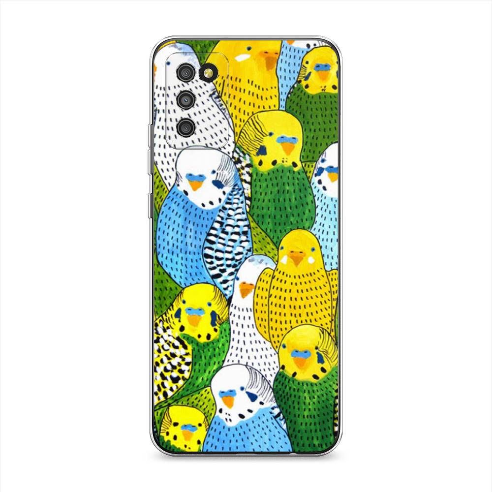 

Чехол Awog на Samsung Galaxy A02s / Самсунг A02s "Попугаи", Желтый;зеленый;голубой, 2102350-1