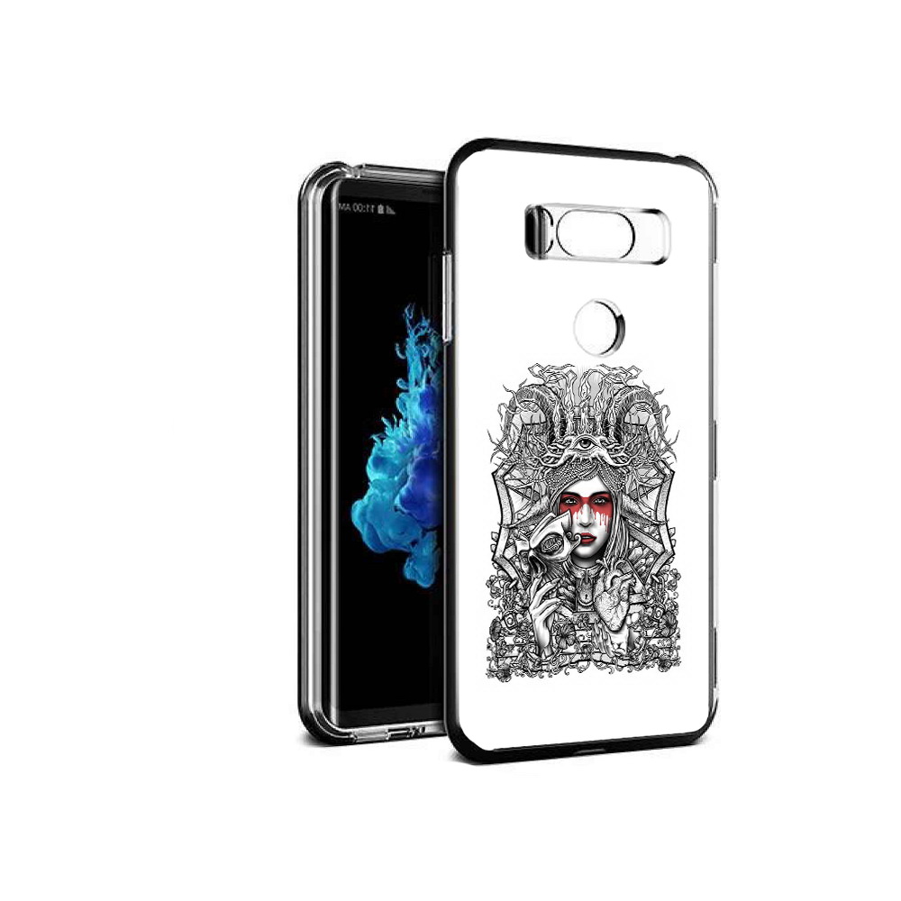 

Чехол MyPads Tocco для LG V30S грусная девушка, Прозрачный, Tocco