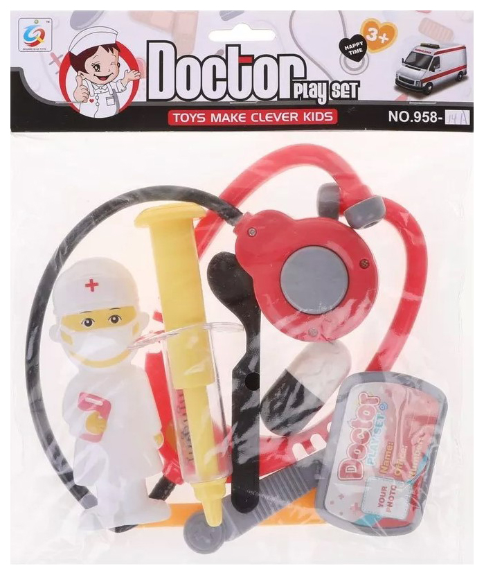 

Игровой набор Доктор, в компл. предм. 8шт. Наша Игрушка 958-14A, Разноцветный