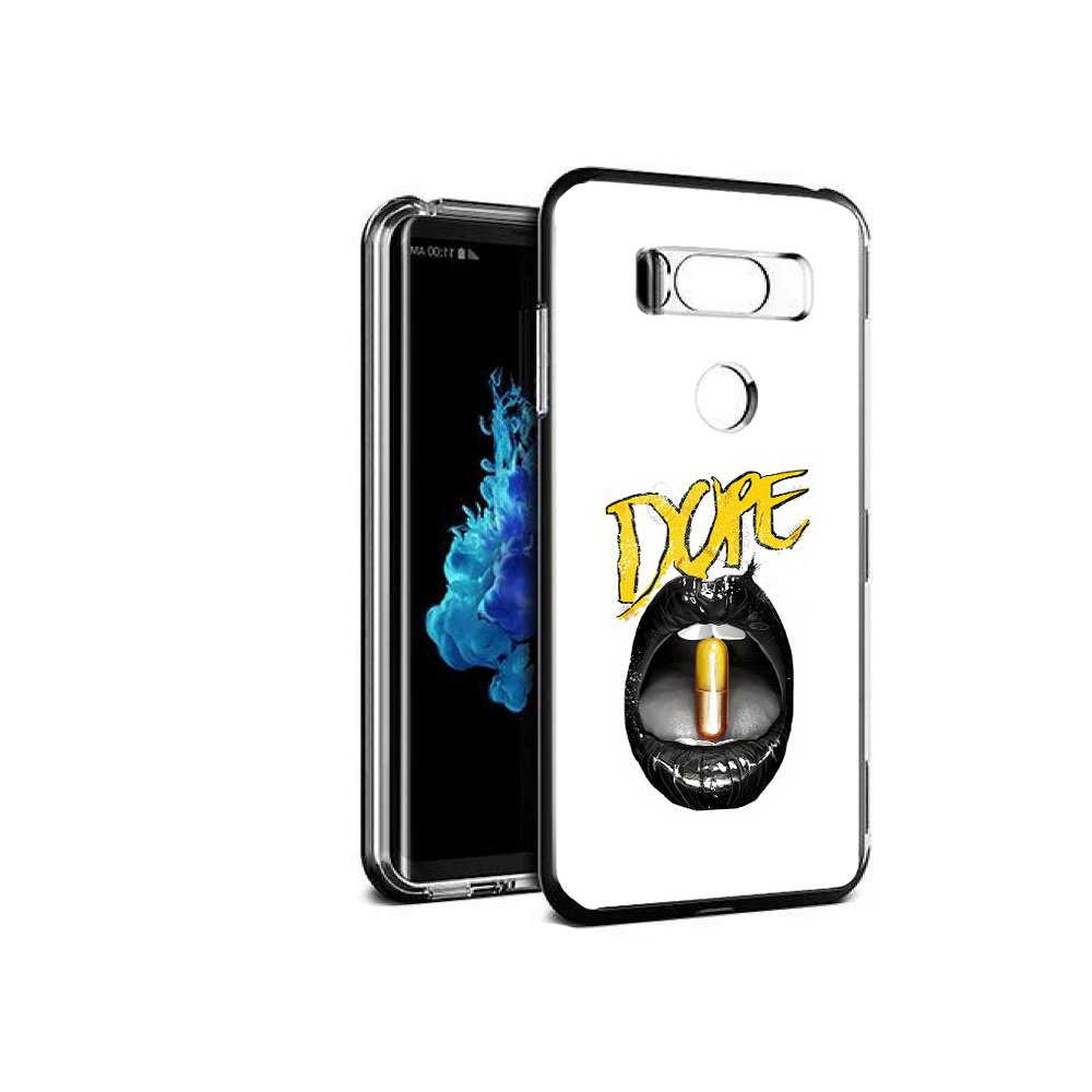 

Чехол MyPads Tocco для LG V30S губы, Прозрачный, Tocco