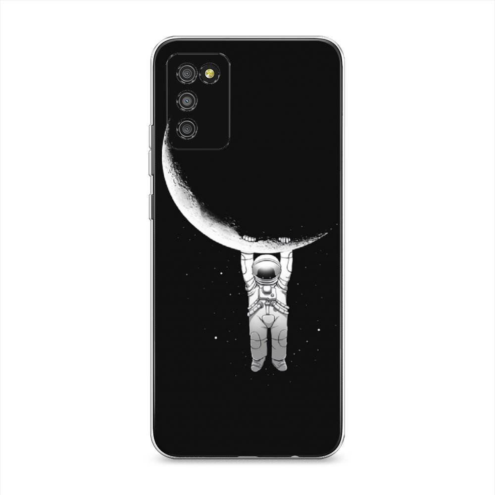 

Чехол Awog на Samsung Galaxy A02s / Самсунг A02s "Космонавт", Белый;черный, 2102350-4