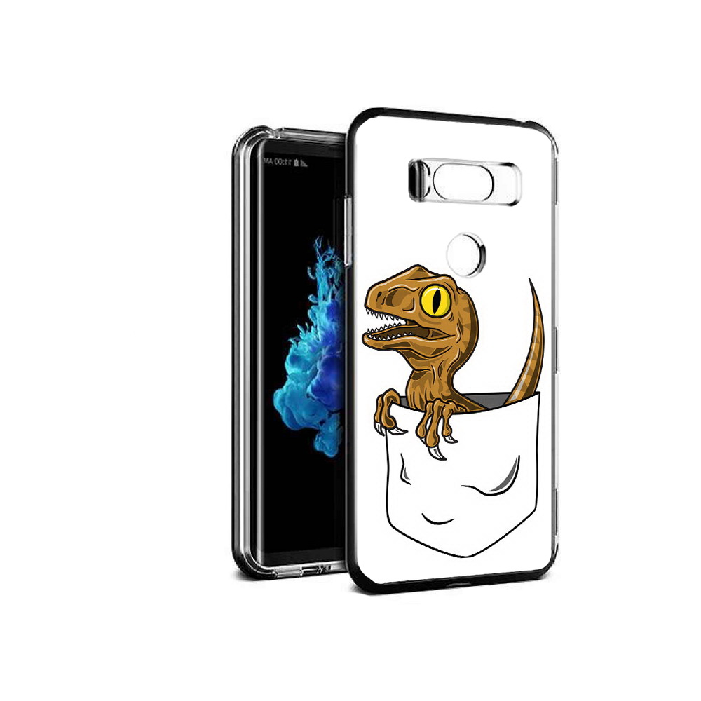 

Чехол MyPads Tocco для LG V30S динозавр в кармане, Прозрачный, Tocco