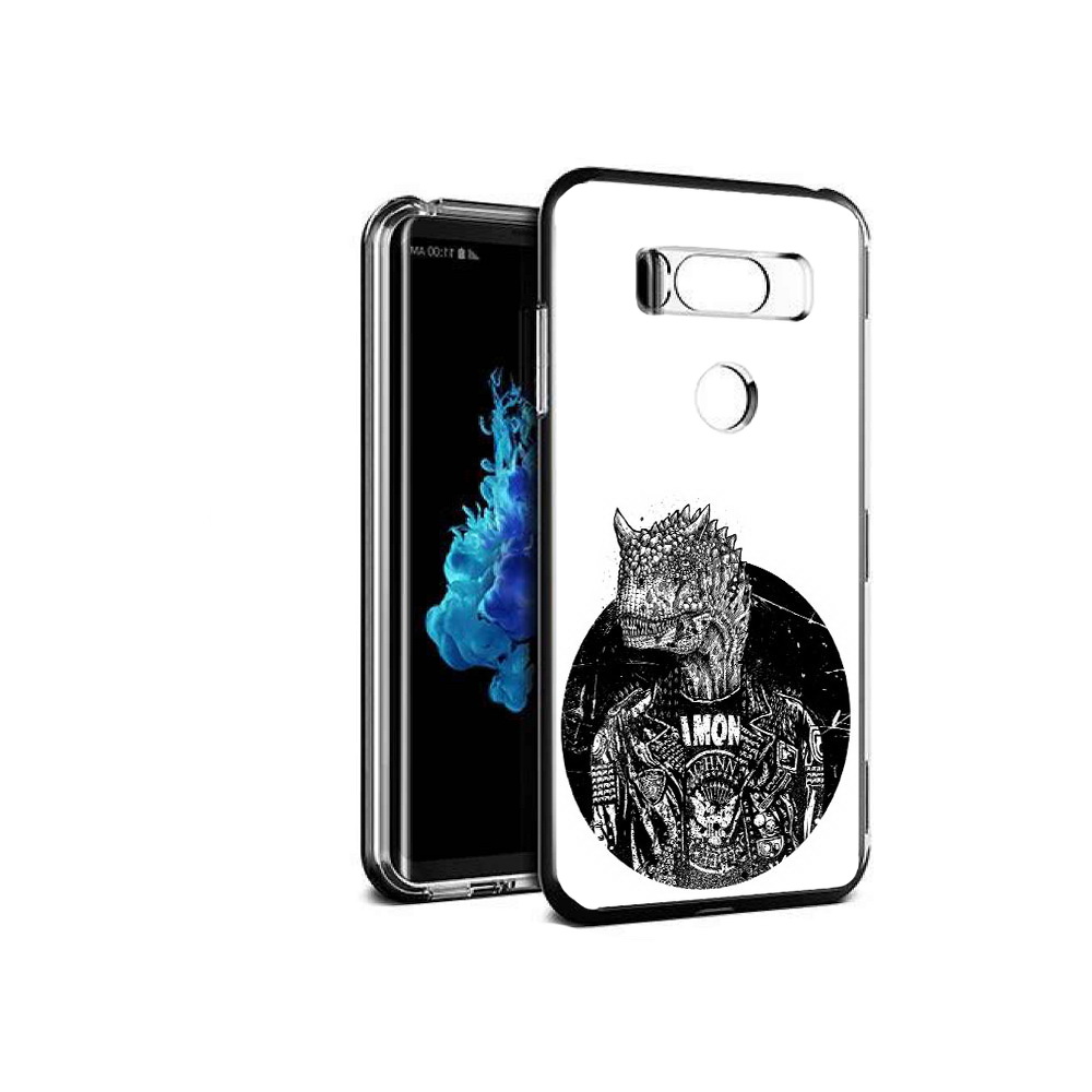 

Чехол MyPads Tocco для LG V30S динозавр в куртке, Прозрачный, Tocco