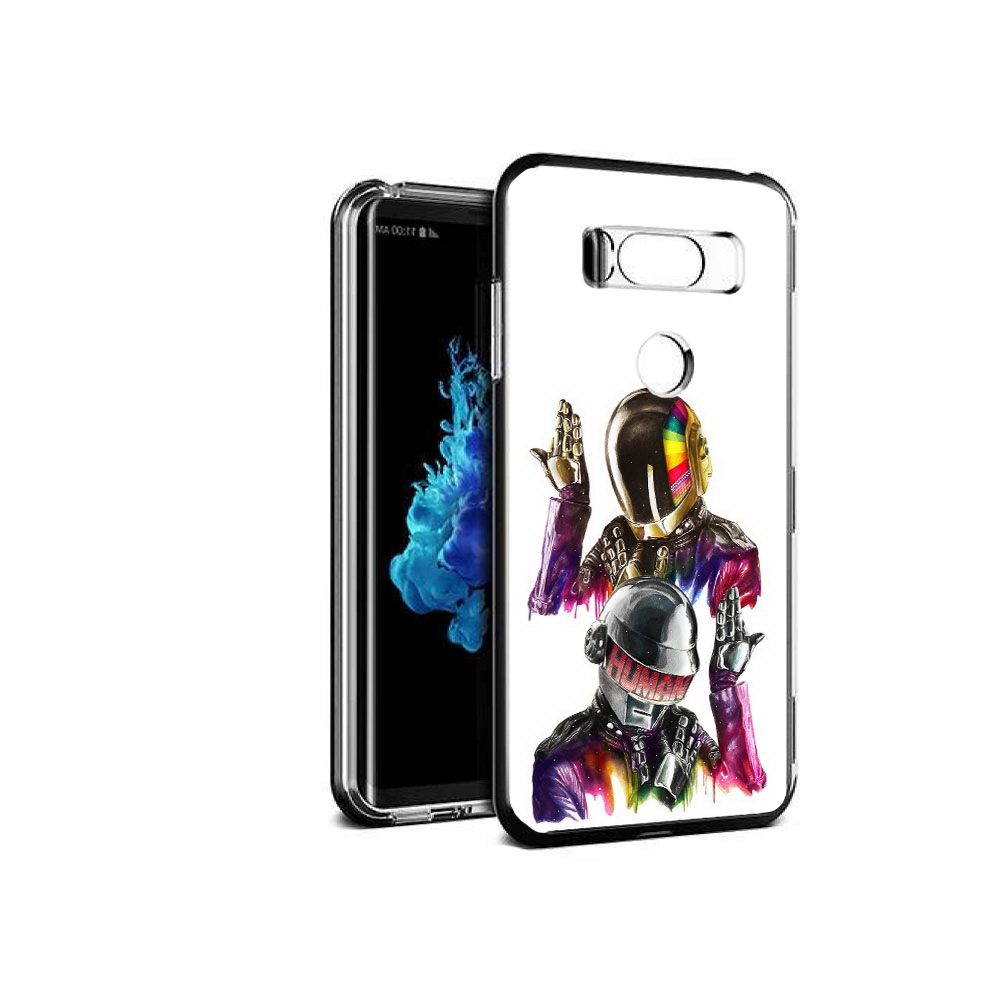 

Чехол MyPads Tocco для LG V30S диско космонавты, Прозрачный, Tocco