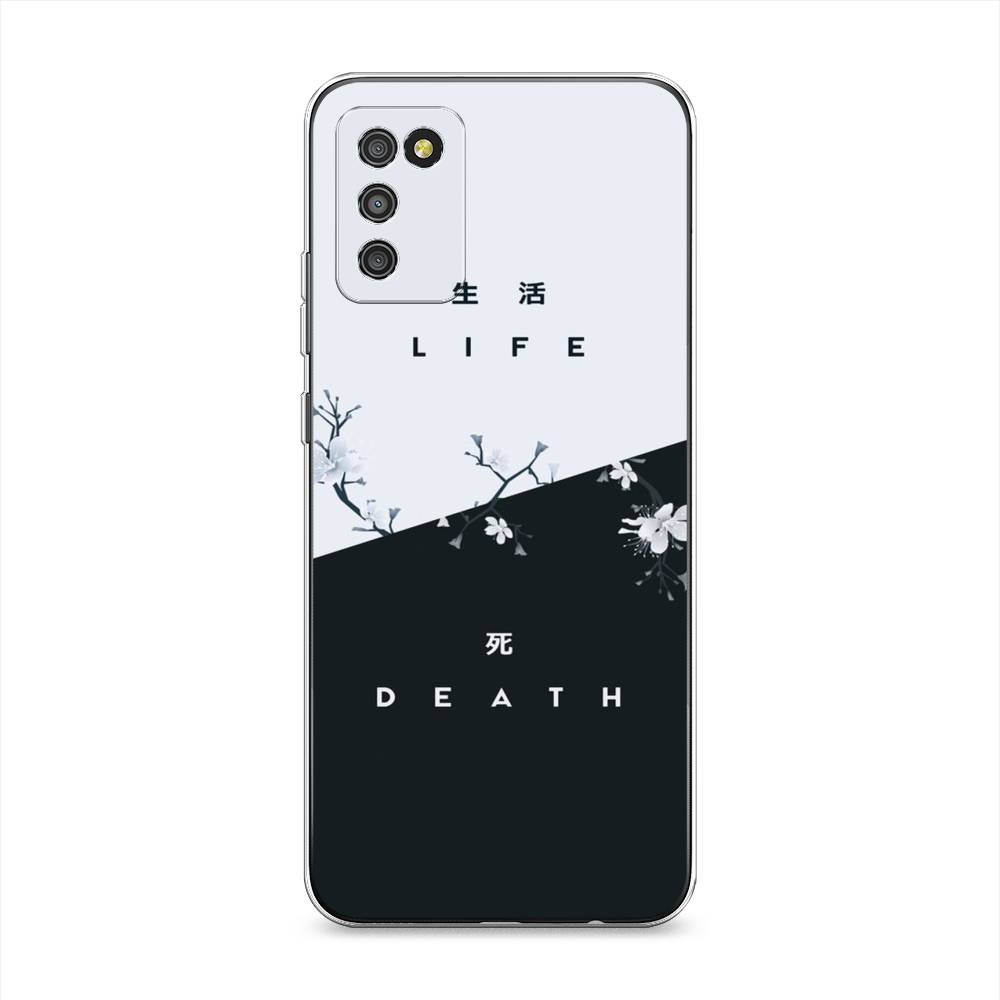 

Чехол Awog на Samsung Galaxy A02s / Самсунг A02s "Life and death", Черный;серый, 2102350-7