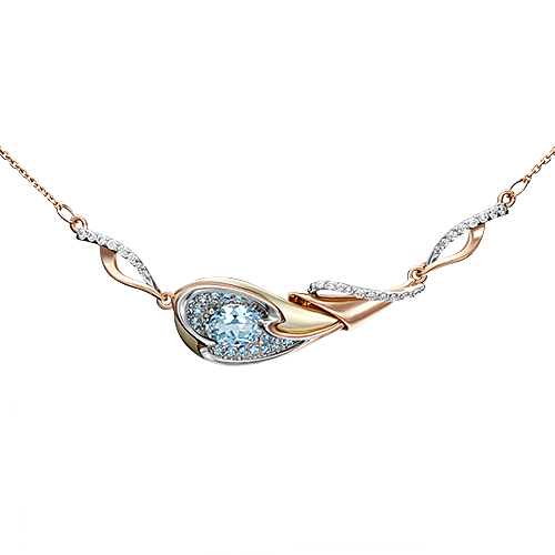 

Колье из красного золота 45 см PLATINA jewelry 07-0204-00-201-1110-46, топаз, 07-0204-00-201-1110-46