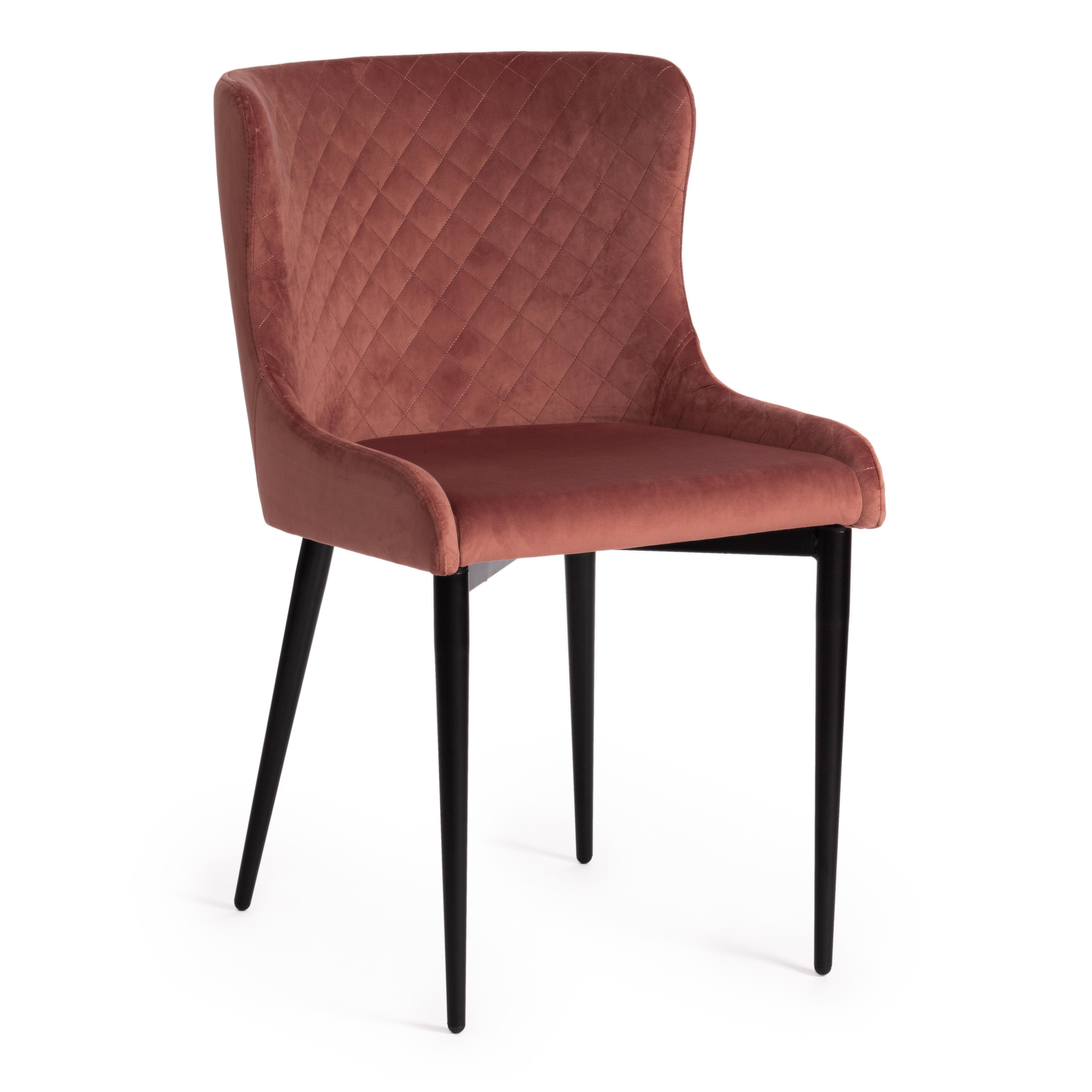 фото Стул mantra mod. 713 49х61х82 см высота до сидения 49 см коралловый barkhat 15 /черный tetchair