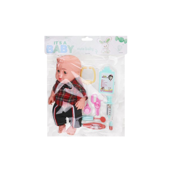 

Игровой набор Мой малыш, в компл. пупс 30см, предм. 7шт. в асс. Наша Игрушка 1030